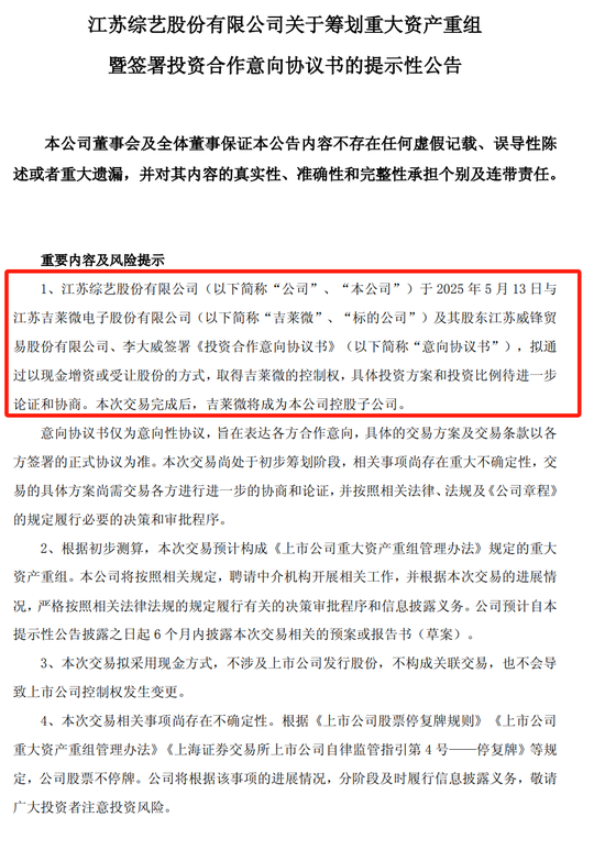 股市股票配资 突发！600770，筹划重大资产重组!